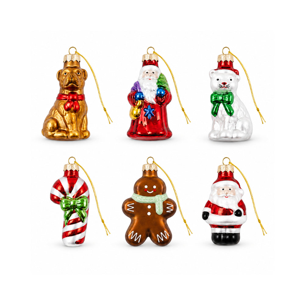 Holly Days Christmas Collection Tree Decoration - DOG AND POLAR BEAR